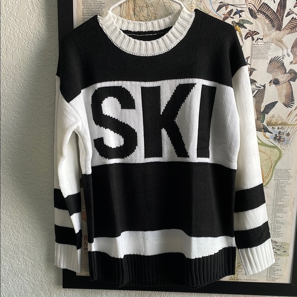 Black and White Women's Sweater